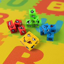 Educational Face Expression Changing Puzzle Cube Toy Set