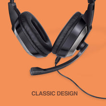 Wired Headset with Adjustable Headband & Noise-Isolating Mic Set