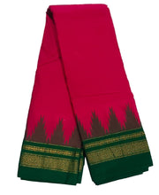 Beautiful Traditional Gadwal Ilkal Saree | Mercerised Cotton with 6.2m length including Contrast Blouse piece | Zari temple border | Traditional Tope Pallu | Irkal Saree