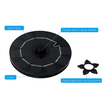 Fast Fountain By Pocket Hose - Solar-powered - Instantly Adds A Water Feature Virtually Anywhere - 5 Spray Modes - No Installation Or Batteries Required - Great For Bird Baths Pools Pond  More (1 Pc)