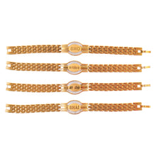 Rakhi Bracelet For Brother Metal Chain Style Rakhi With Mixed Designs (1 Pc)