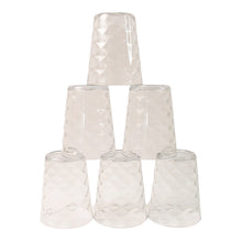 Apex Pyramid Design Unbreakable Plastic Glass  300 Ml
