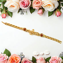 Mahakal Trishul Design  Rudraksh Beads Bracelet Rakhi