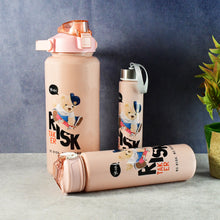 Cartoon Printed Water Bottle - (3 Pc  Set)