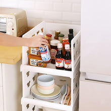 7887 4 Layer Stackable Multifunctional Storagefor Clothes Foldable Drawer Shelf Basket Utility Cart Rack Storage Organizer Cart For Kitchen Pantry Closet Bedroom Bathroom Laundry (4 Layer 1 Pc)