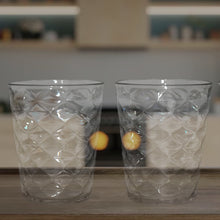 Apex Pyramid Design Unbreakable Plastic Glass  300 Ml