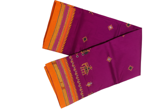 Kasuti Work Traditional Ilkal Sarees with Running blouse piece.