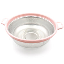 7147 Big Stainless Steel Colander With Handle Large Metal Mesh Basket Strainer For Pasta Spaghetti Berry Veggies Fruits  Kitchen Food Colander Dishwasher Safe (1 Pc )